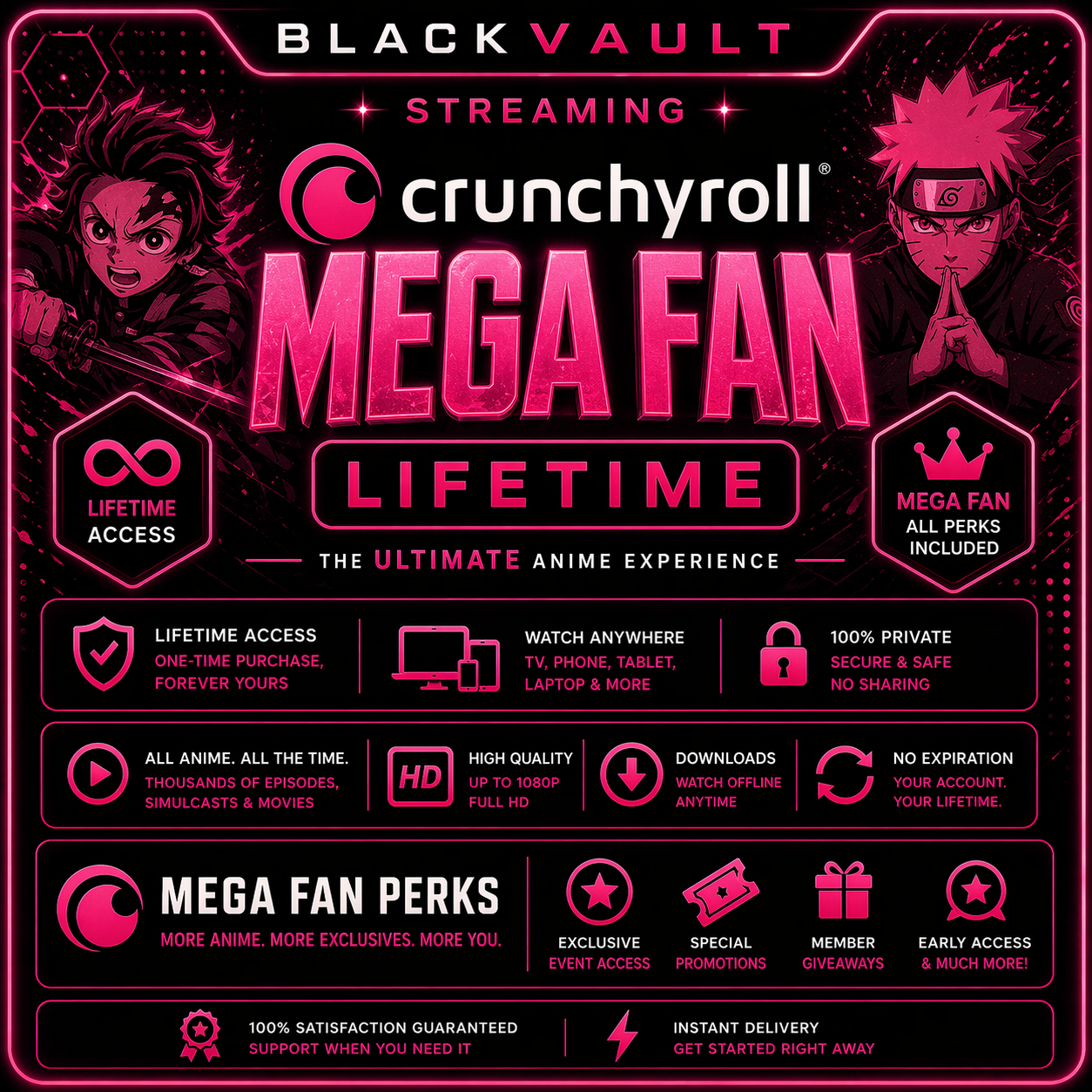Crunchyroll Lifetime (Mega)