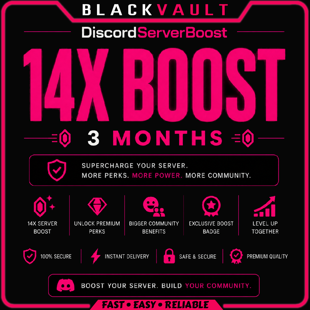 Discord Server Boost 14x (3 Months)