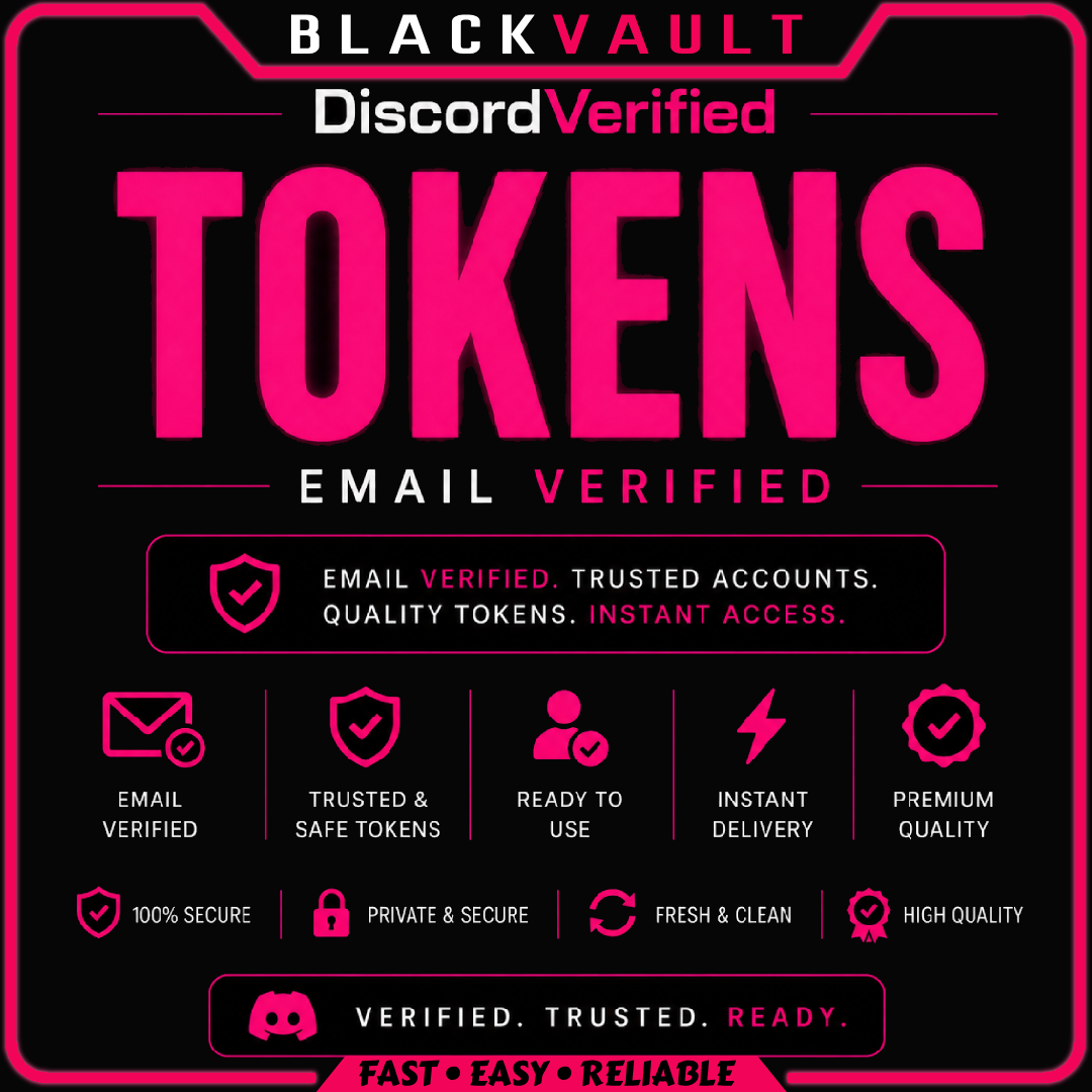 Discord Verified Tokens (Email Verified)