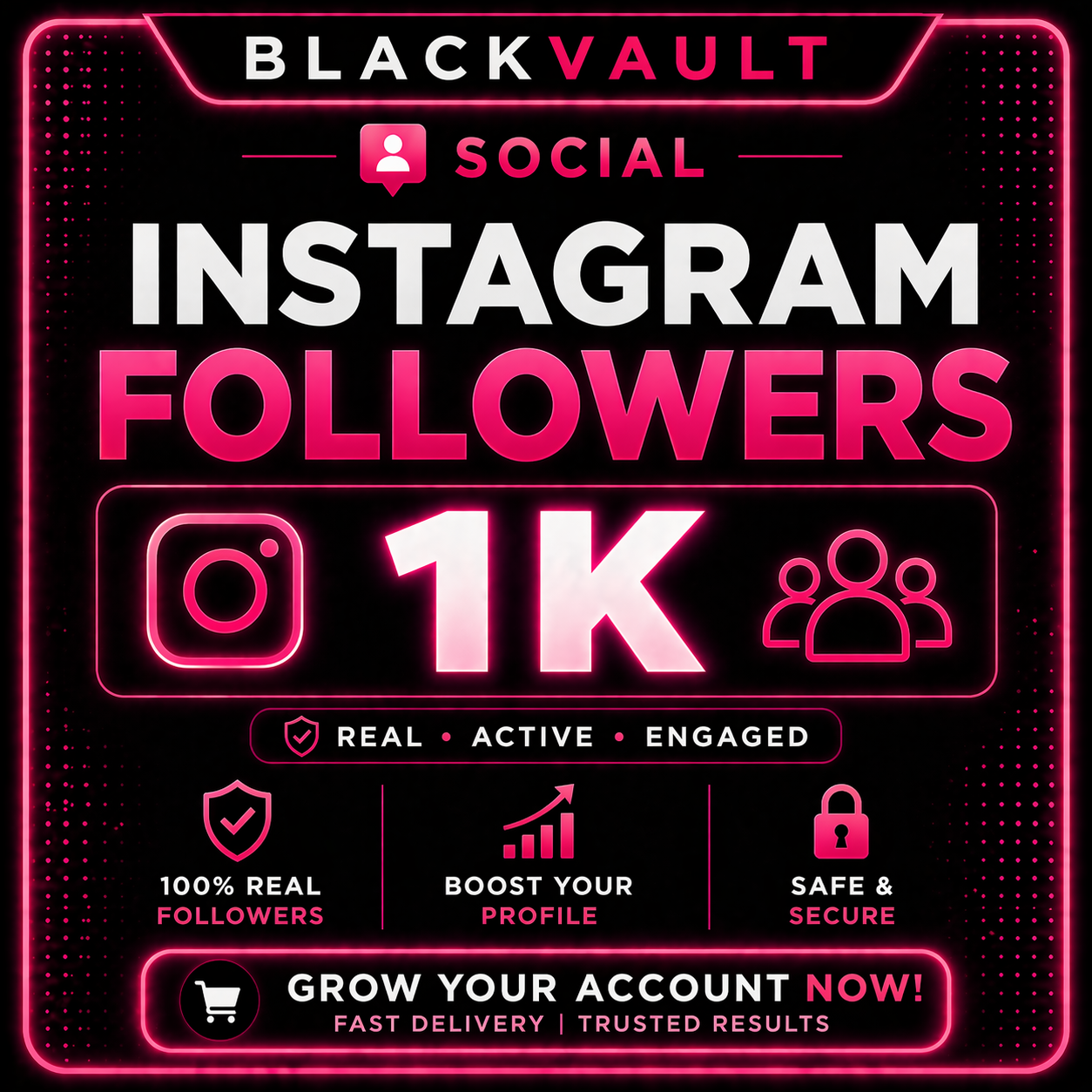 Instagram 1k+ Followers